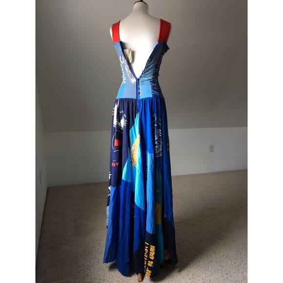 Designer Angela Johnson Custom Patchwork T-Shirt Cinderella Gown - Picture 7 of 8